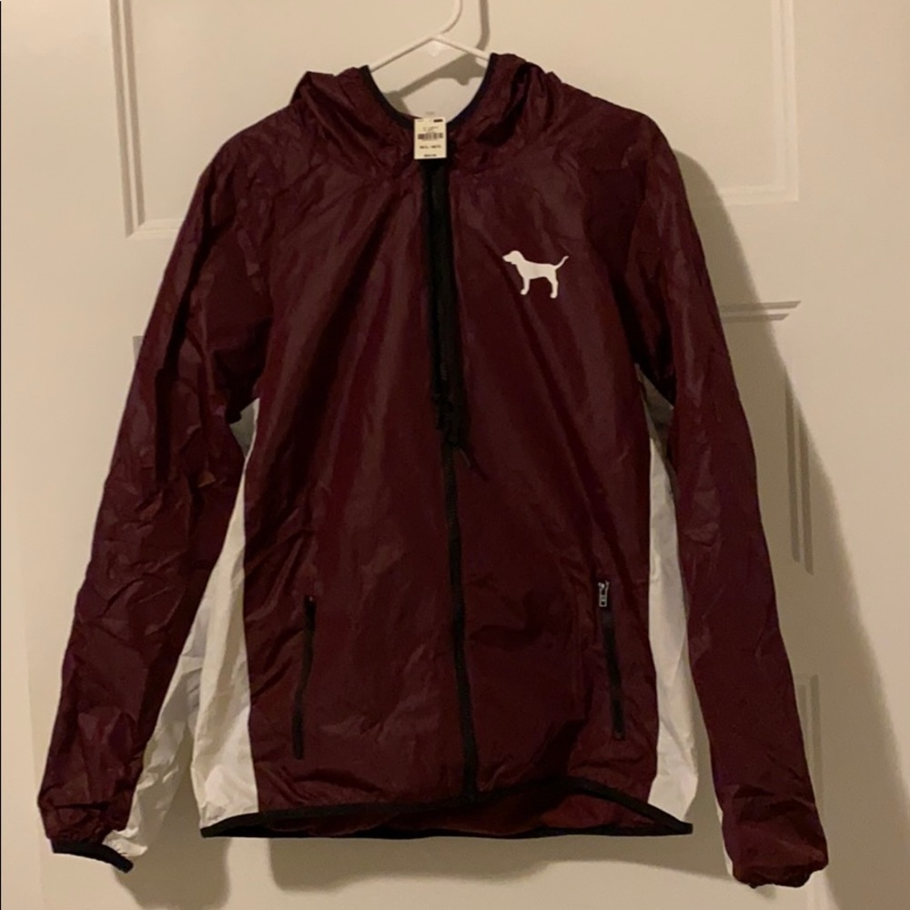 Victorias Secret Pink M/L burgundy  jacket NEW